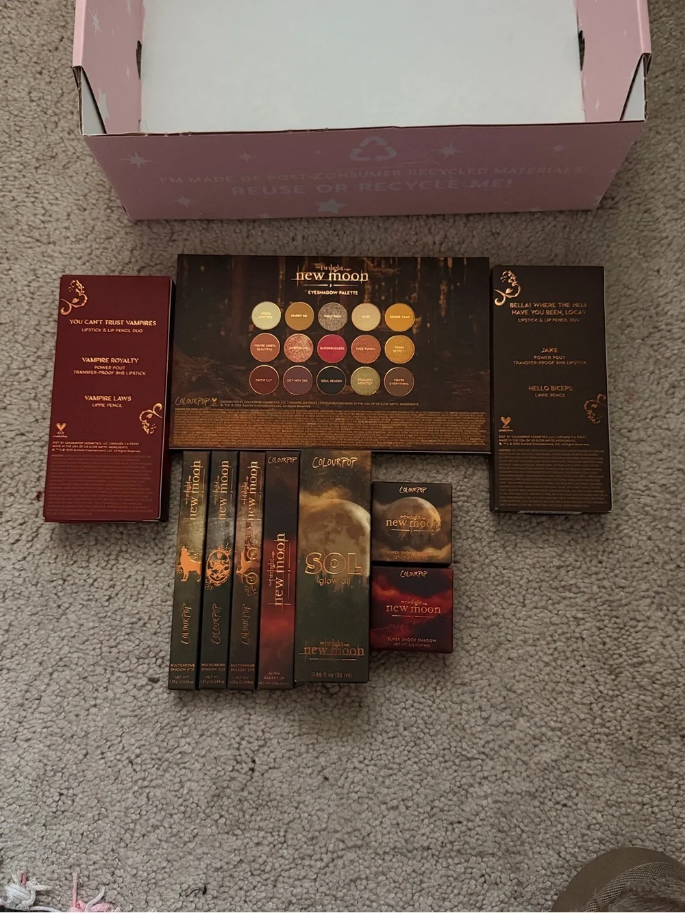 ColourPop New Moon Eyeshadow Palette — Copper, Gold, Burgundy & Taupe